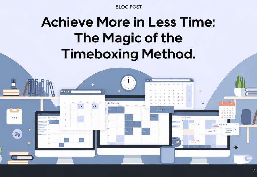 Achieve More in Less Time: The Magic of the Timeboxing Method